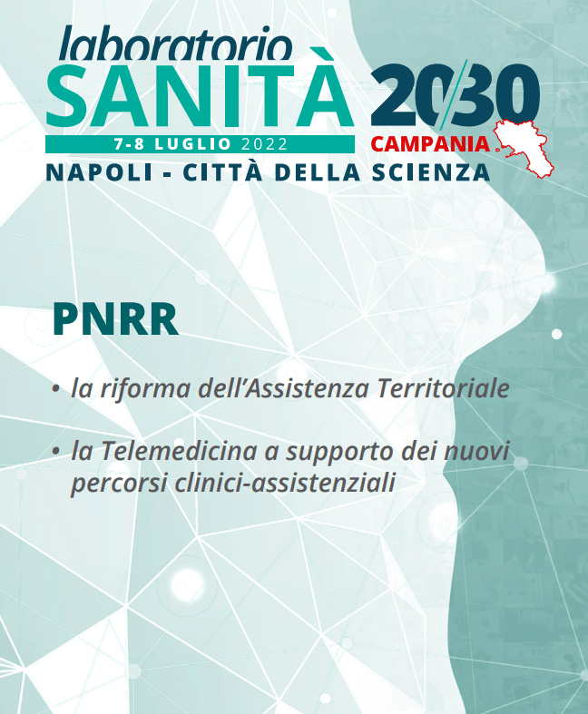 Copertina evento Laboratorio Sanità 2030, Napoli, 7-8 luglio 2022